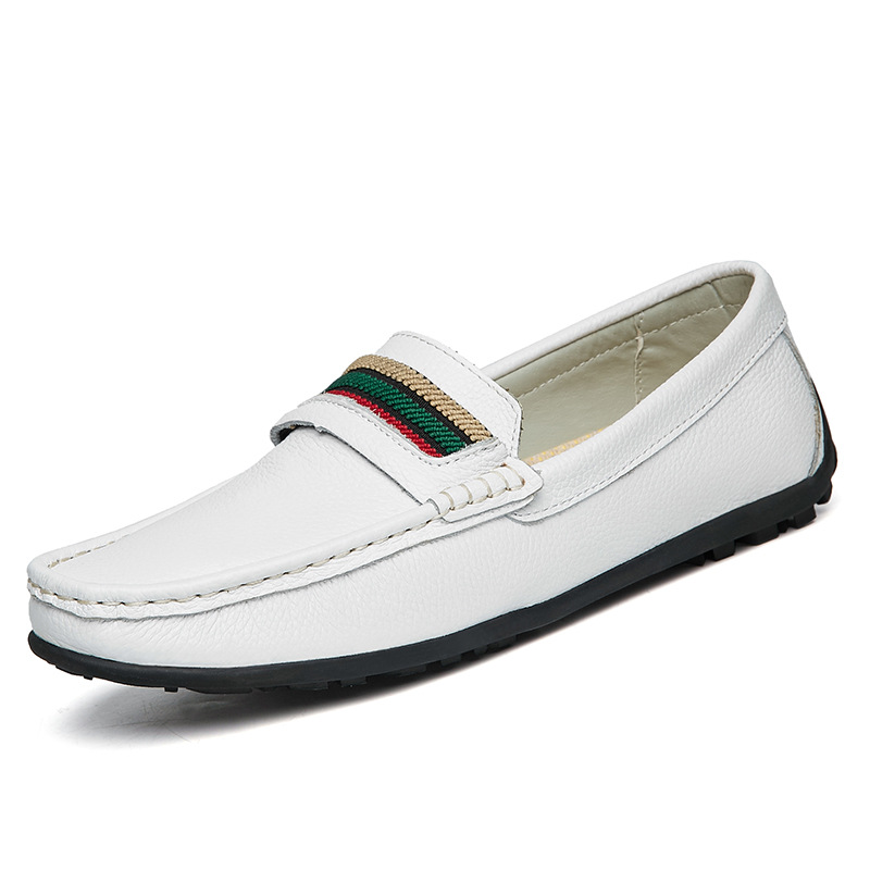 Picture of 2022 Spring and Summer Leather Shoes Men's British Style Soft Bottom Breathable Men's plus size Casual Shoes Fashionable Driving Men's Shoes