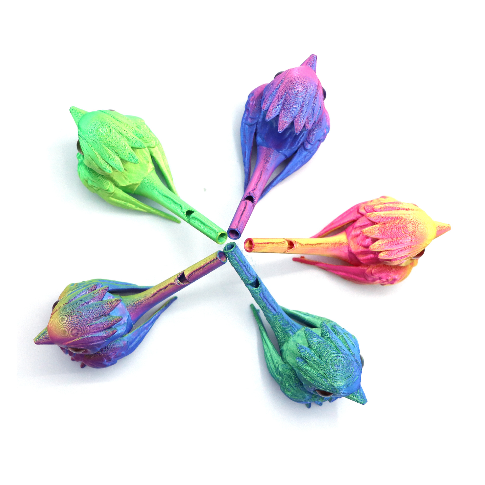 Picture of Cross-border explosions 3d printing bird whistle children's toys imitation bird musical instruments water injection sound change whistle stall wholesale