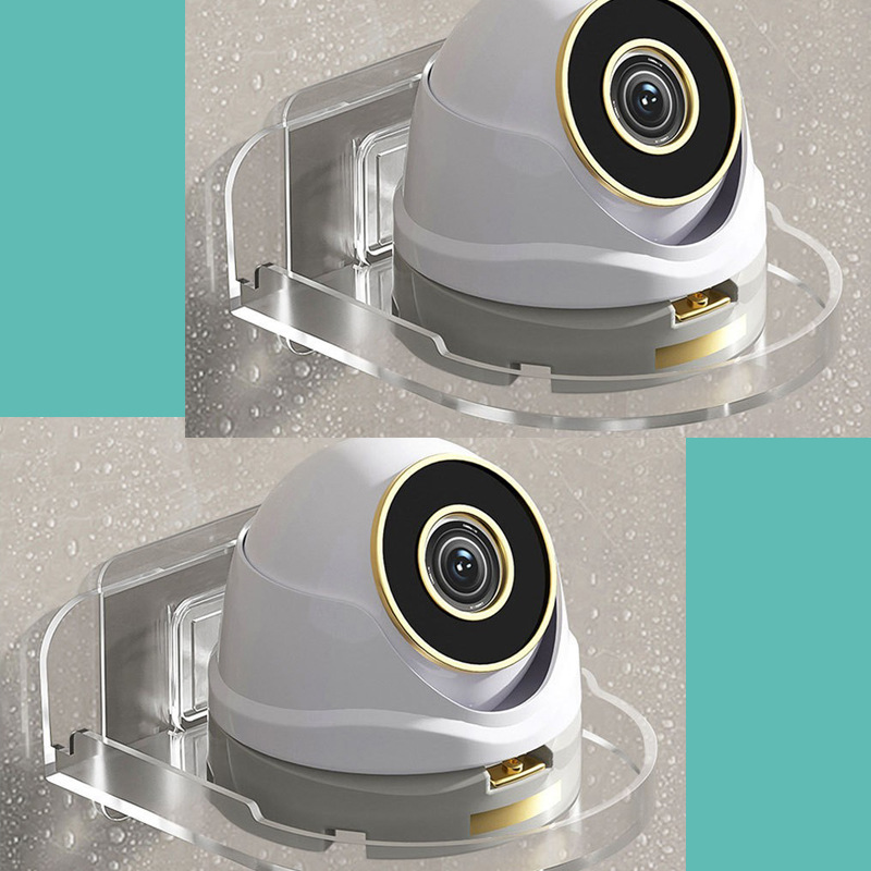 Picture of Surveillance Base Support Camera Bracket Bracket Kitchen Bathroom Punch-Free Wall-Mounted Storage Shelf