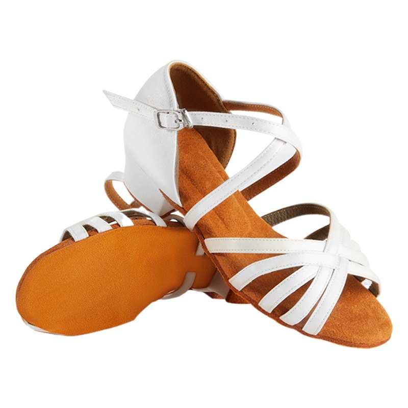 Latin Dance Shoes Children's Girls Professional Performance Soft Bottom Dance Shoes Girls Body Practice Shoes Women's Shoes Wholesale