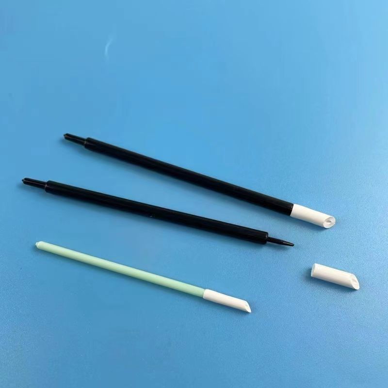 Sample Direct Sales Oblique Cotton Swab Oblique Wiping Stick Pu Head Wiping Stick Pu Wiping Stick Pu Cotton Swab