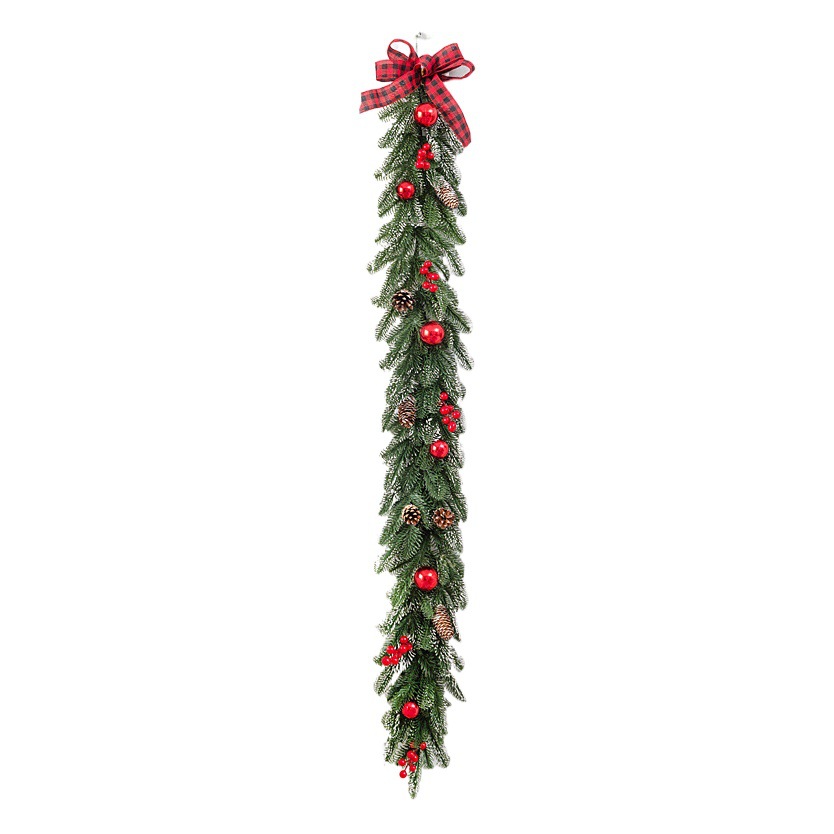 Christmas tree PE snow decoration upside down tree factory wholesale Hawthorn red fruit upside down tree window decoration wreath