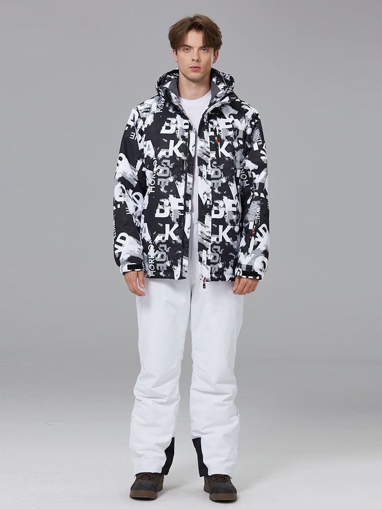 Ski Suit suit Men's Winter Outdoor Snowboard Double-board Warm Thickened Ski Suit Cross-border New