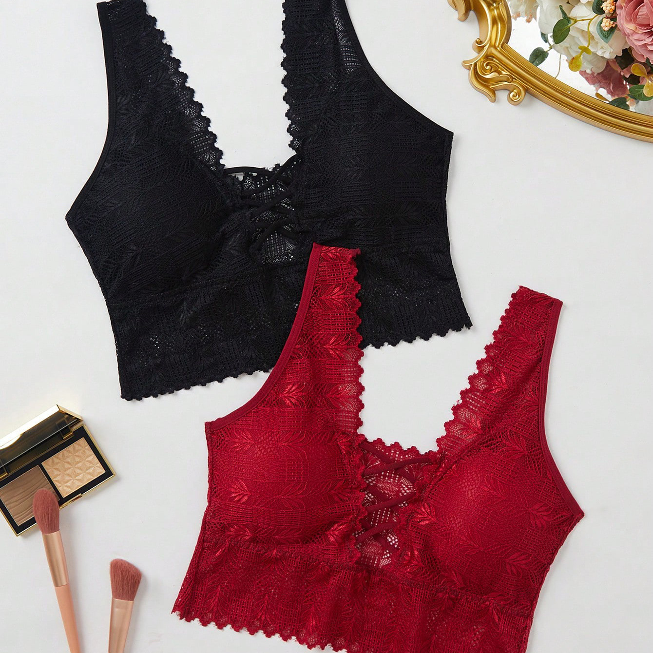 Cross-border Victoria Lace Vest Inner Wearing Design Beautiful Back Base Top Lingerie Sexy Outer Wearing Vest