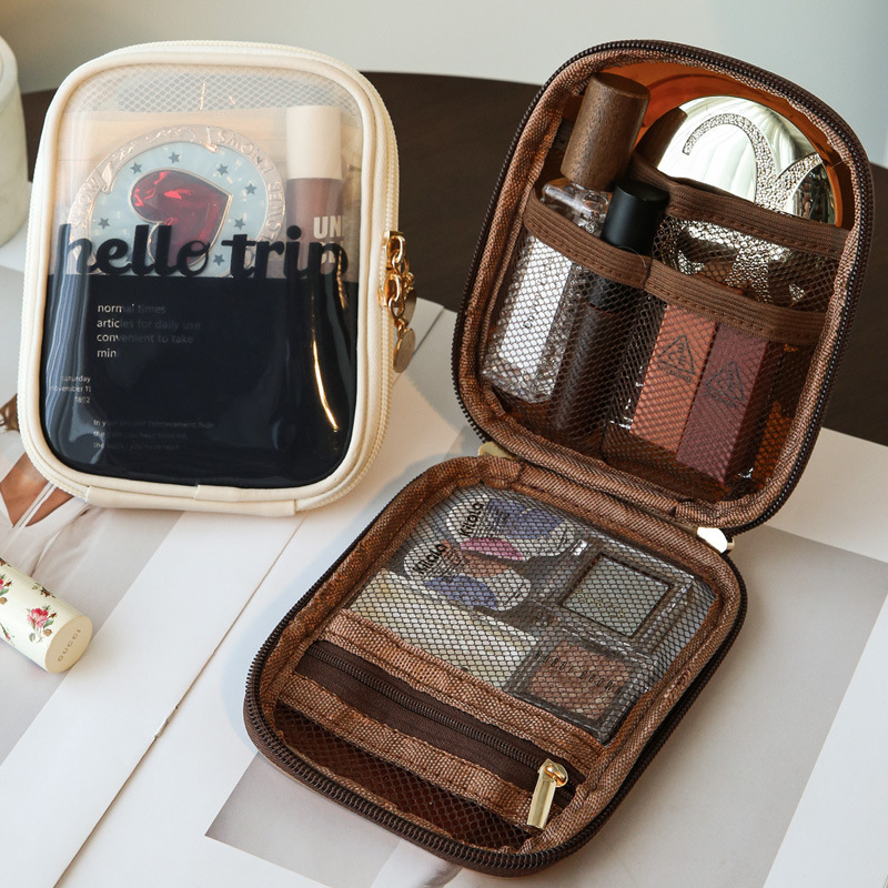 Cosmetic Bag Women's Portable Large Capacity Storage Bag 2024 New High Sense Travel Skincare Toiletry Bag Box