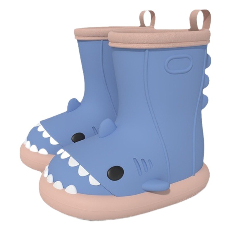 Cartoon Shark Children's Rain Boots for Boys and Girls Children Non-slip Waterproof 2024 New Children's Baby Cute Rain Boots