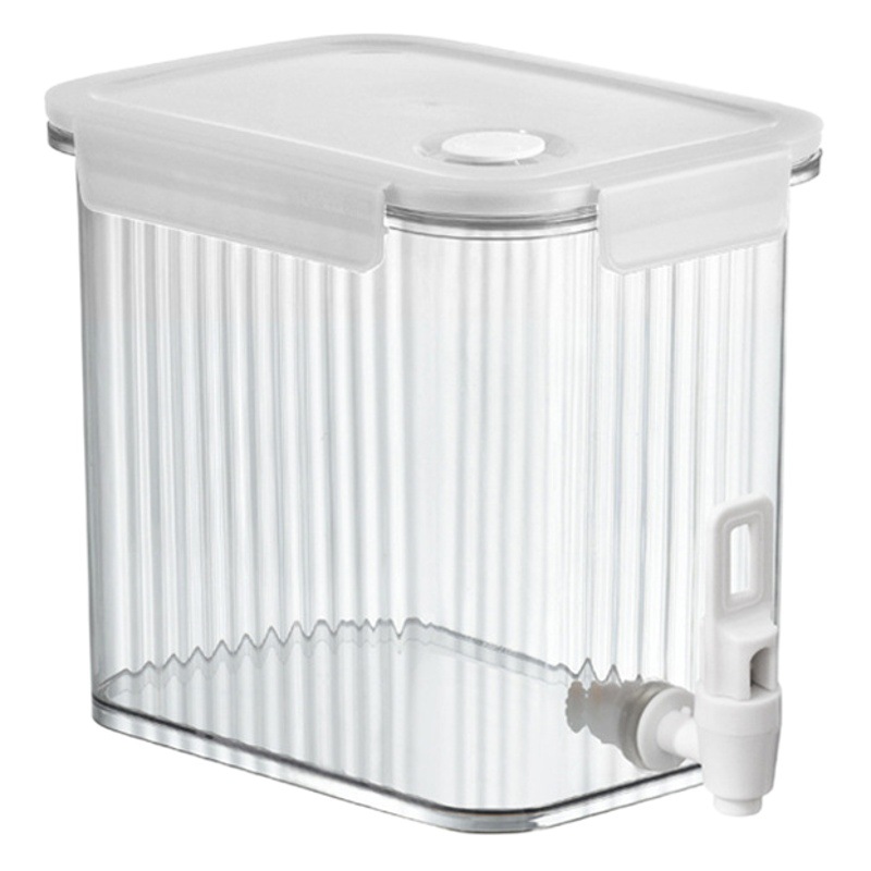 Household Refrigerator Cold Water Kettle with Tap Large Capacity Lemon Fruit Teapot Summer Cold Water Bucket Cold Water Bottle Ice Water Bucket