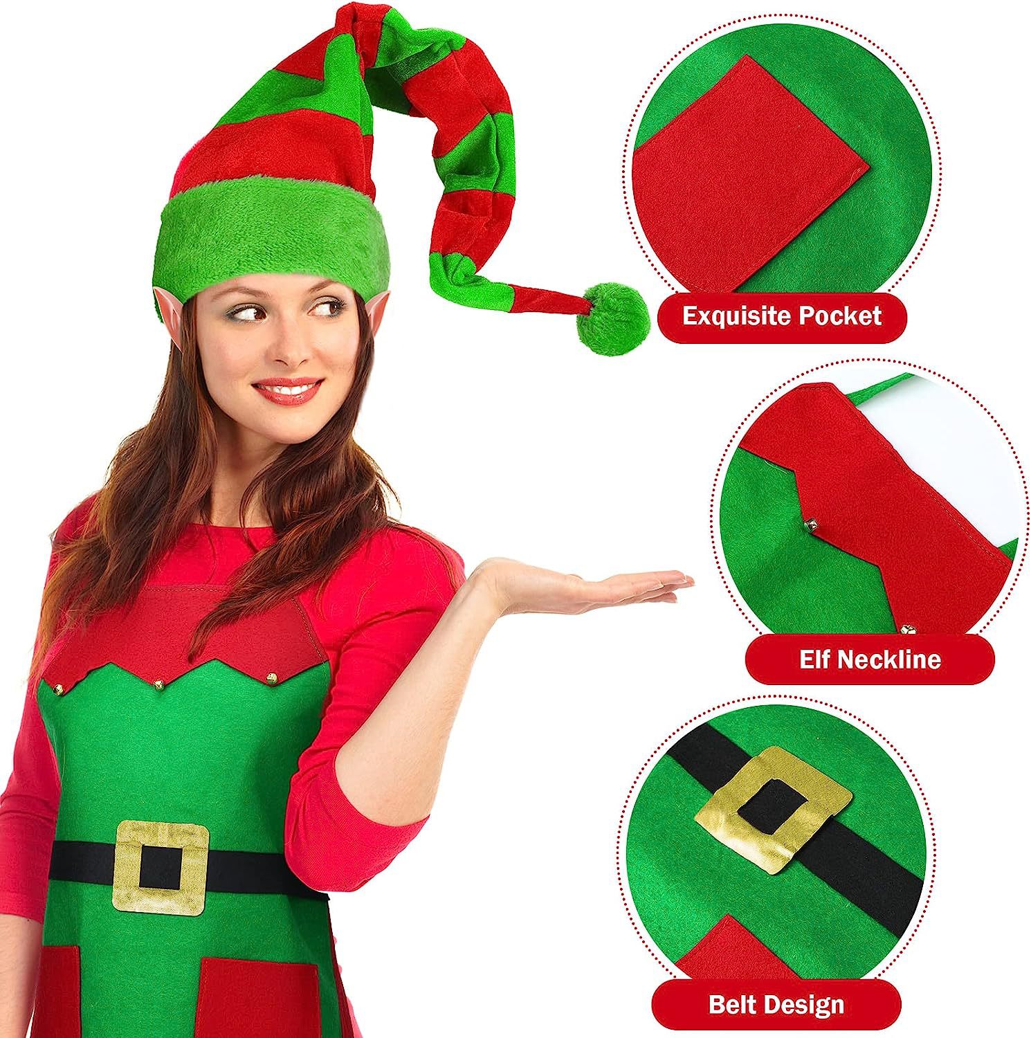 Picture of New Christmas decorations Christmas holiday costumes Christmas kitchen apron family party supplies hat