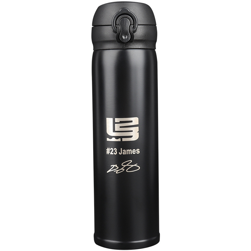 Picture of Star Kobe James outdoor carrying 500ml sports cup large capacity stainless steel insulation bounce Cup
