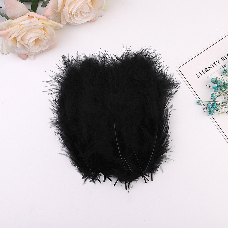 Picture of Cross-Border Wholesale Turkey Feathers Pointed Tail Velvet Feathers Colorful Feathers Dream Catcher Feathers Feather Lamp Wave Ball Feathers