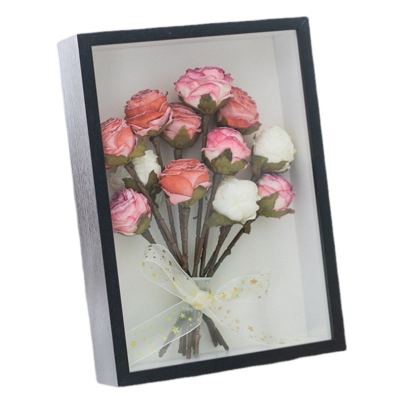 Three-dimensional hollow dried flower photo frame 7 inch DIY dried flower photo frame 520 gift photo frame A3A4 picture frame