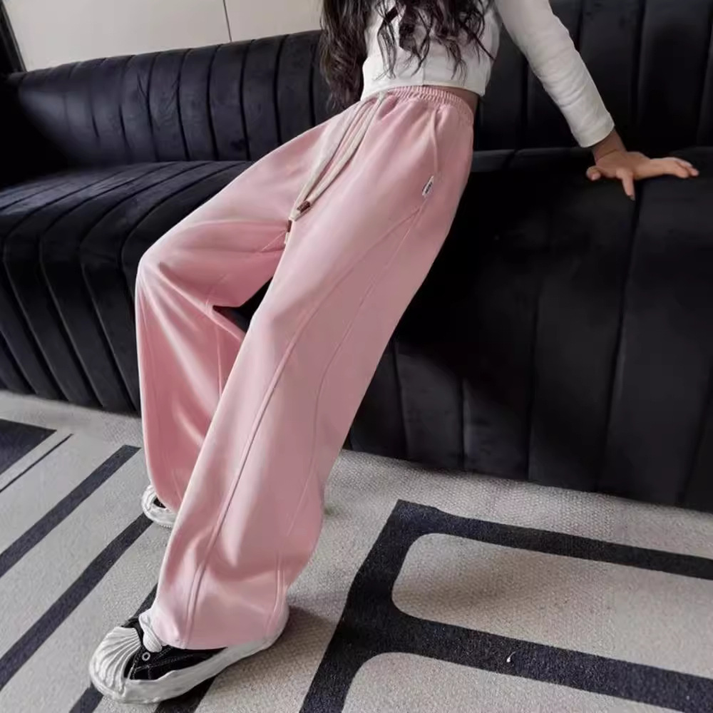 Picture of Girls' Wide Leg Pants Spring and Autumn 2024 New Children's Loose Casual Pants Loose Girls' Autumn Fashion Sports