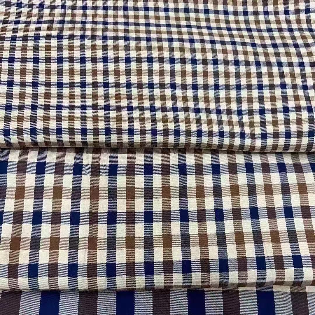 Picture of Yarn-Dyed Tc Plaid Fabric Plaid Shirt Fashionable Fabric High-End Lining