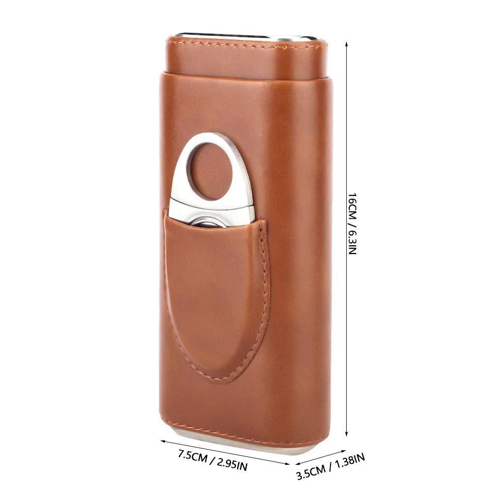 Picture of In stock wholesale three-piece cigar moisturizing box protective cover cross-border portable travel pine cigar storage box
