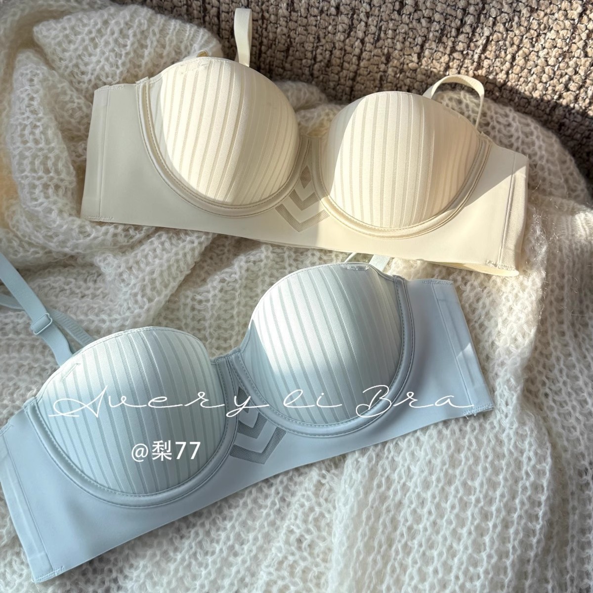"Starlight Projection" Thin Intimates for Women with Big Breasts, Slimming Look, Anti-Sagging, Push-Up Bra, Large Size Bra