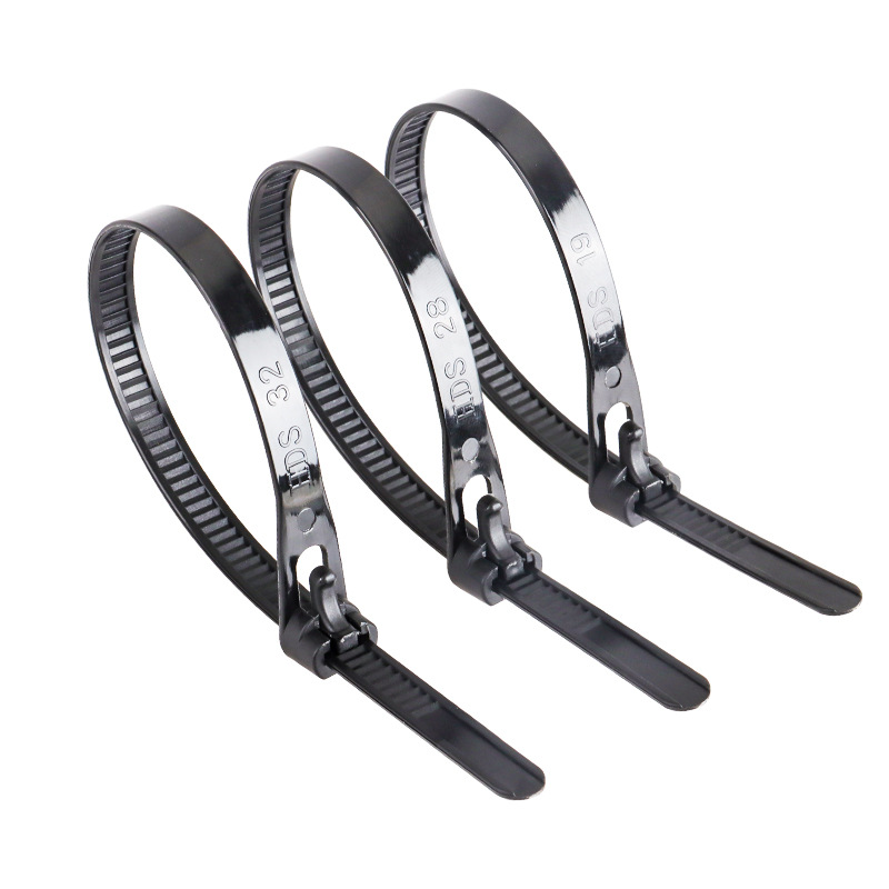 Picture of Loosable buckle cable tie 8*350 wholesale reusable plastic cable tie packing belt harness