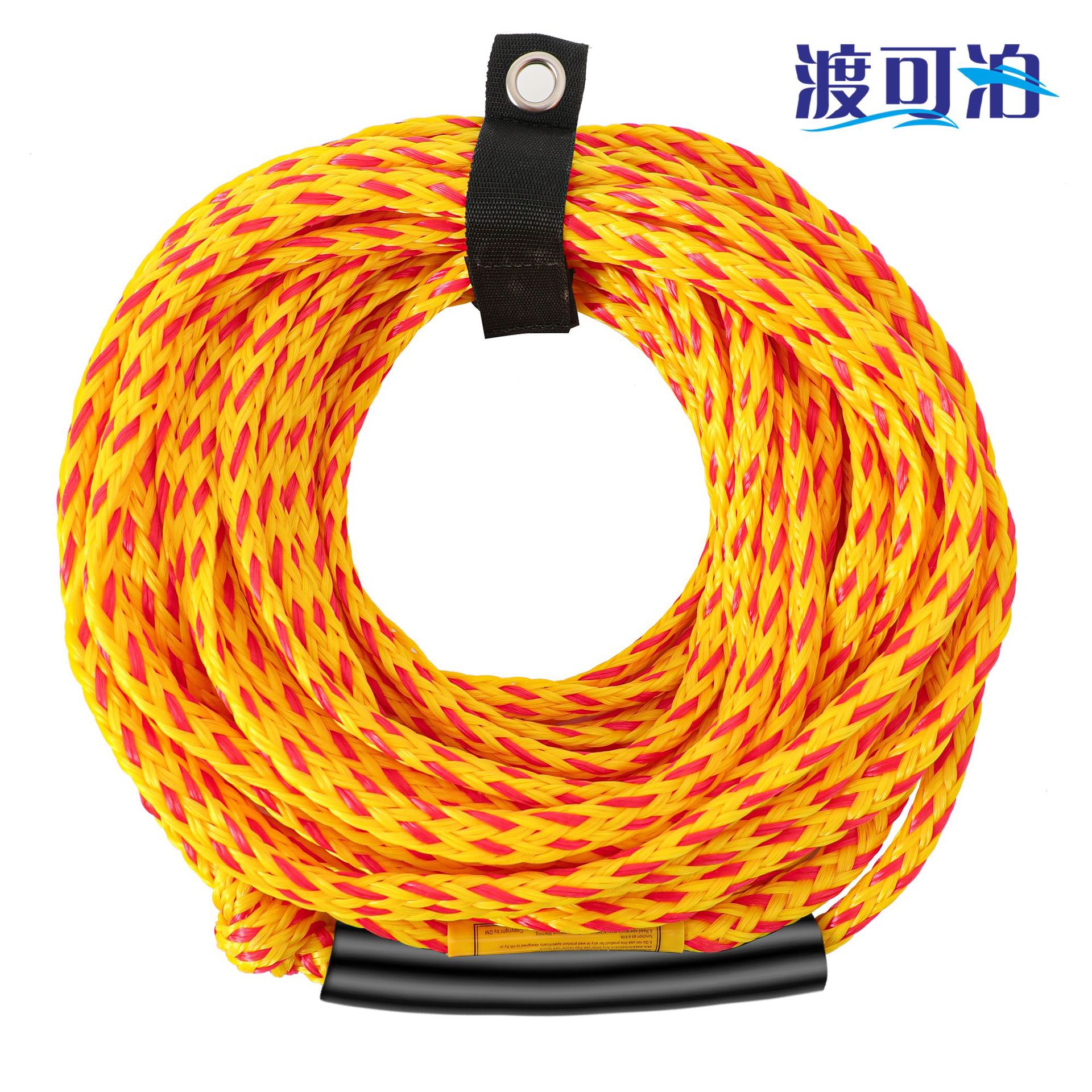 Manufacturer's Nylon Surf Rope 60ft Water Skiing Rope Water Skiing Ring Banana Boat Tow Rope 6-Person Sofa Boat