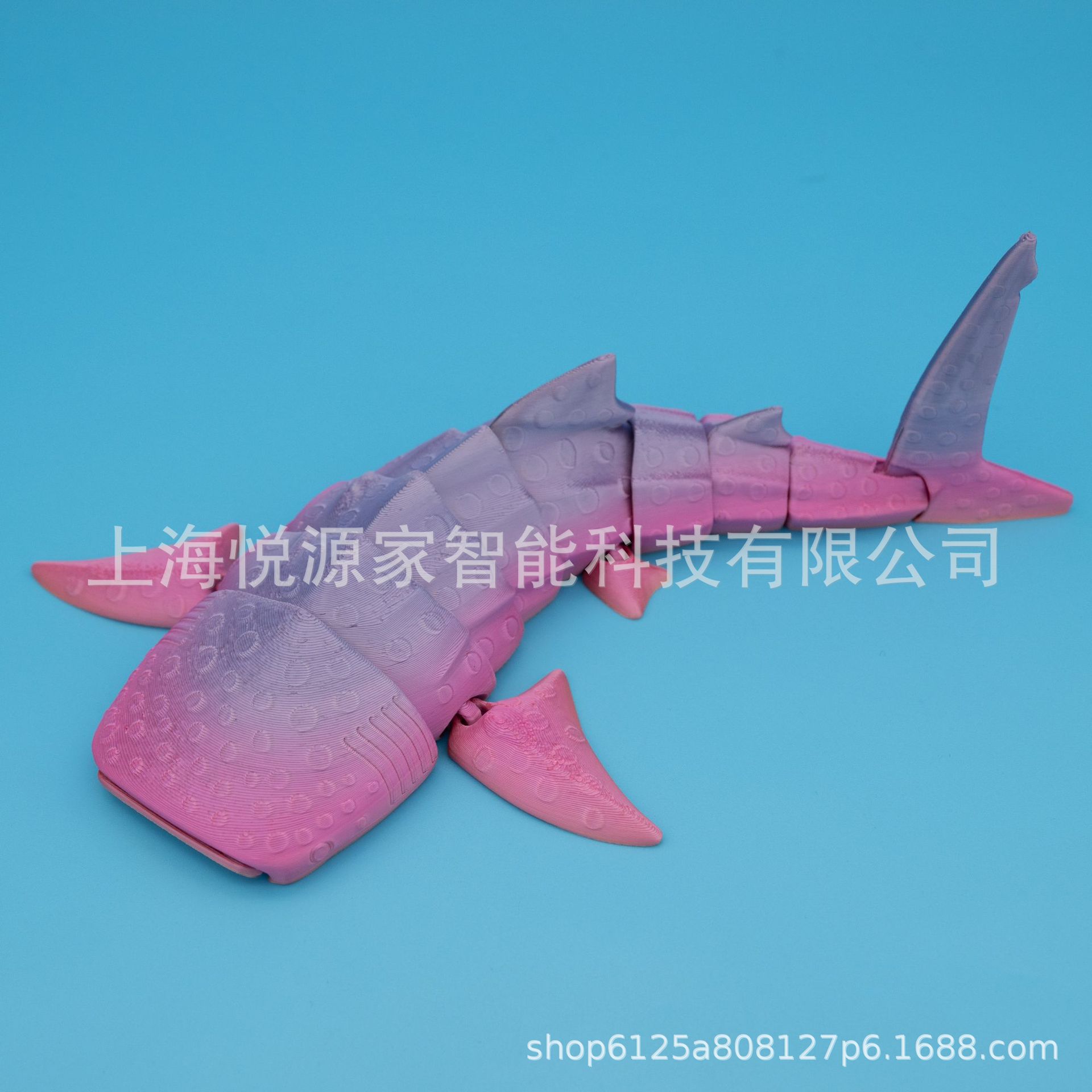 Picture of 3d printing polka dot whale shark realistic children gift model toy gift movable joint new cross-border night market