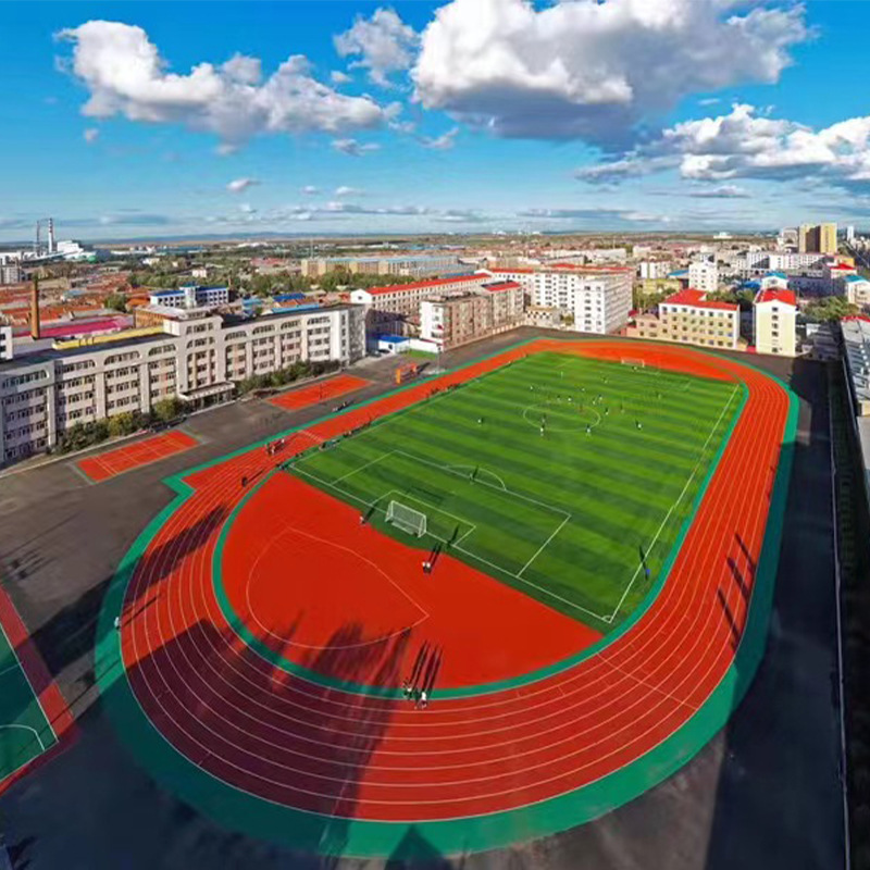 Picture of Epdm Rubber Particles Plastic Track Sports Fitness Trail School Environmentally Friendly Plastic Track Turnkey and Material