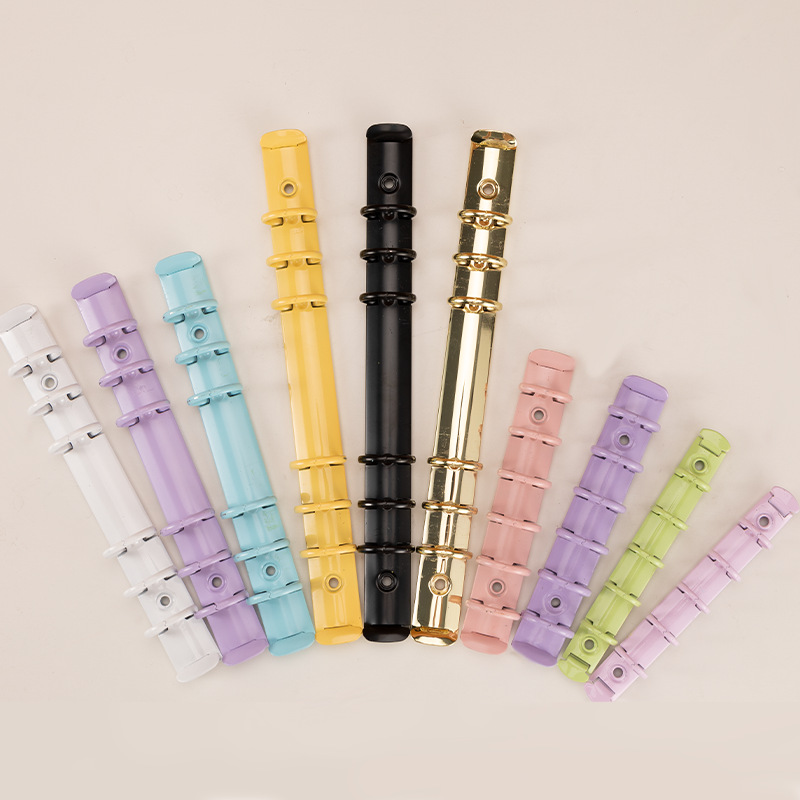 Loose-leaf ring A5A6A7 exotic flower A8 hand book M5 with hardware screw accessories binder Macaron clip