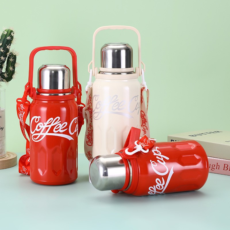 Picture of Large Capacity Thermos Cup Coke Same 316 Stainless Steel Kettle High Color Value Outdoor Portable Sports Water Cup for Men and Women
