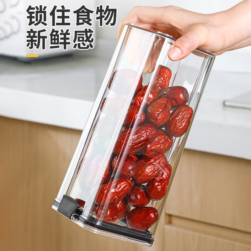 Picture of [Thickened Square Transparent Sealed Jar] Grain Kitchen Storage Jar Box Snack Tea Storage Jar