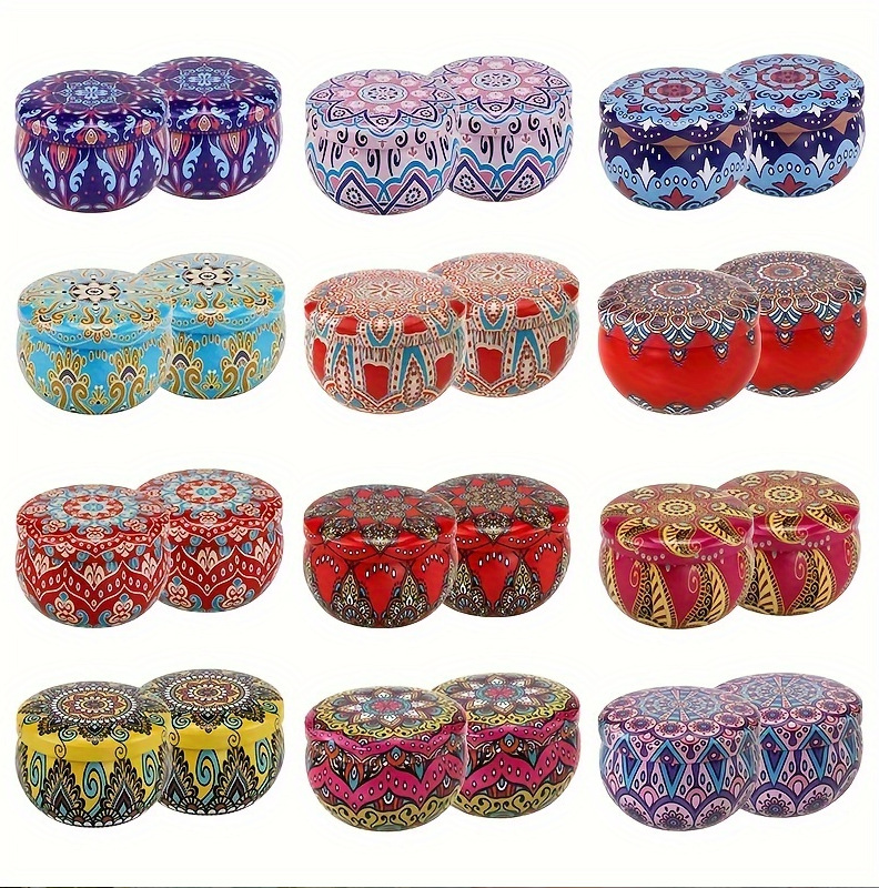 2023 new arrival 4.4 oz big belly jar 120ML modern design colorful printing tinplate candle jar
