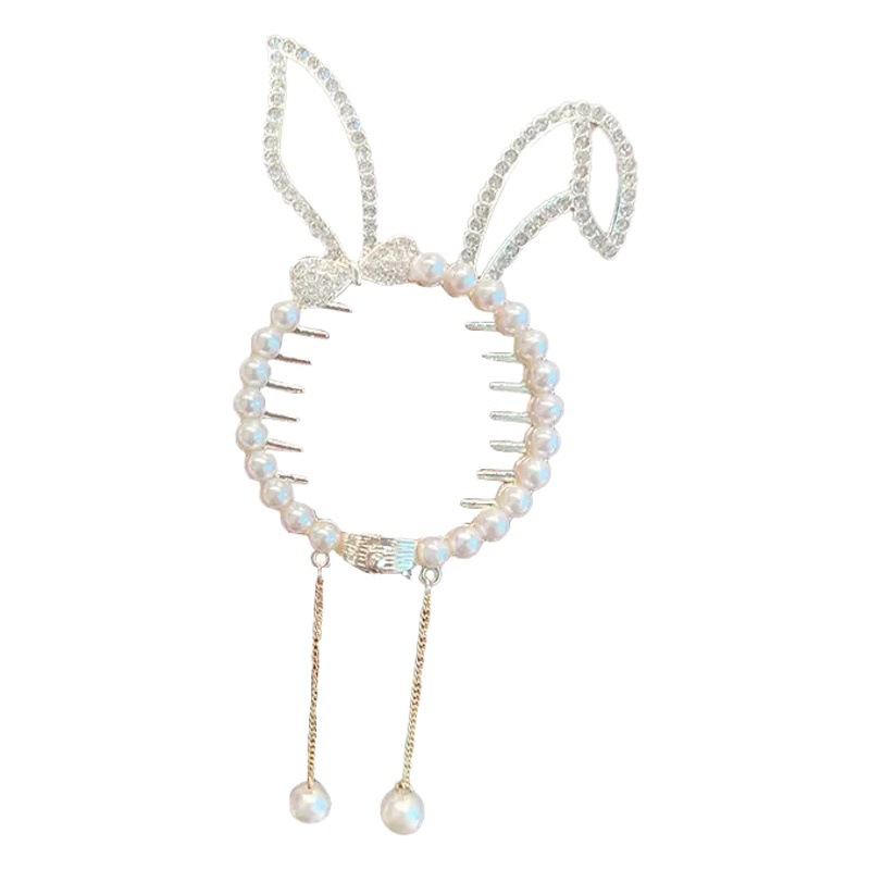Children's balls hair clip girls' ponytail buckle hair accessories baby hairpin little girl's temperament back head hair iron