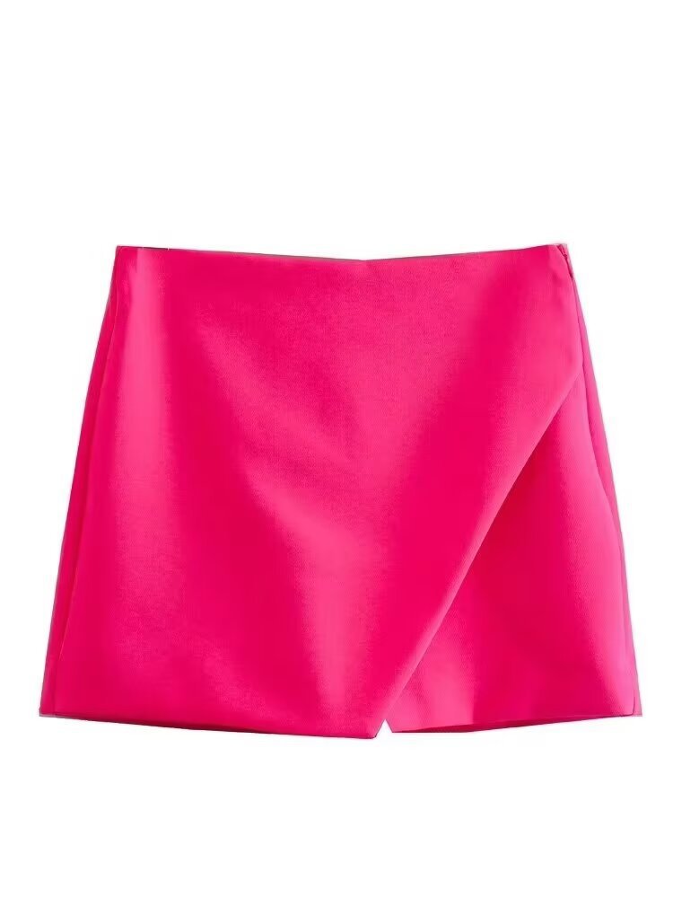 Picture of Cross-border foreign trade wholesale 2025 European and American fashion Joker personality multi-color high waist asymmetric skirt pants
