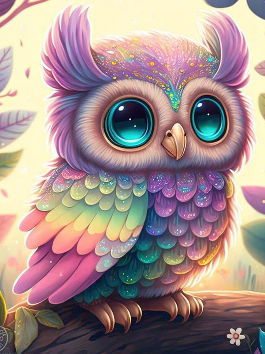 Picture of 5d full diamond diy animal landscape diamond painting foreign trade cross-border diamond embroidered full diamond rubik's cube round diamond craft decorative painting