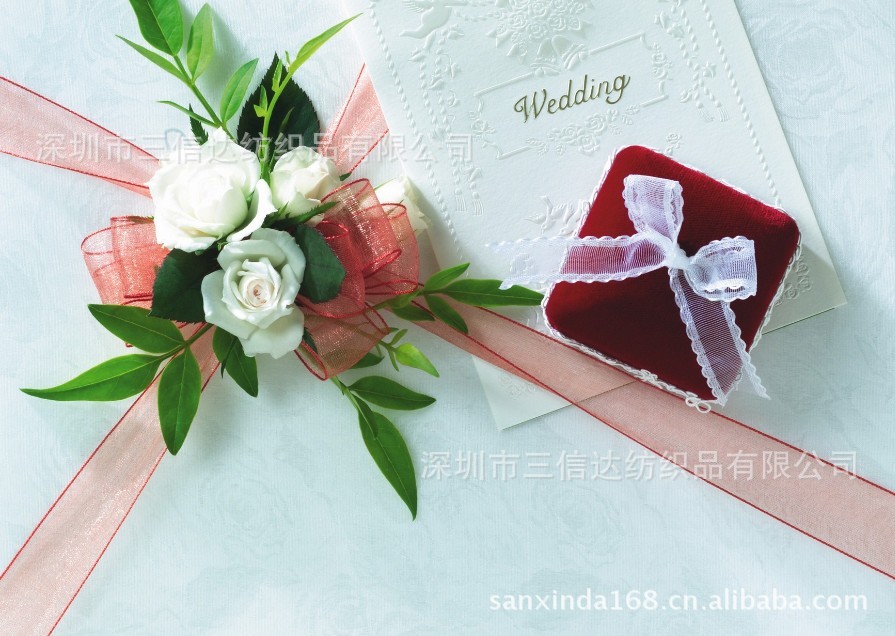 Manufacturer's Hand-Knotted Snow Gauze with Bow Gauze with Gold and Silver Edge Gauze with Satin Edge Gauze with Wide Edge Chiffon Belt