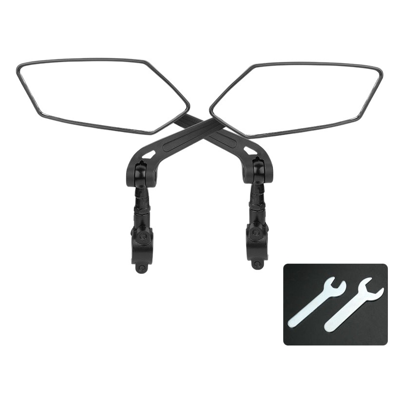 Bicycle Rearview Mirror Hd Flat 360-Degree Adjustable Electric Motorcycle Reversing Mirror Reflector 1 Price