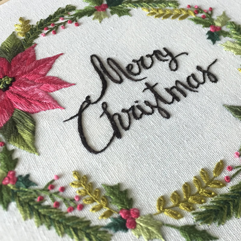 Picture of Original Christmas New embroidery diy handmade material bag cross-border British factory kit beginner thread embroidery Christmas