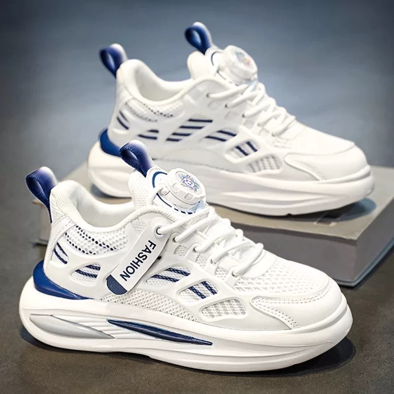 Picture of Children's White Shoes, Students' Autum 2025 New Boys' Shoes, Big Kidsren's Sneakers, Spring and Autum Mesh Breathable Sports Shoes
