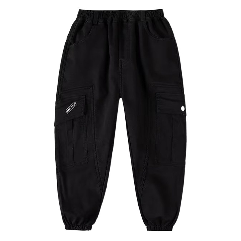 Boys' Pants Spring and Autumn Children's Cushion Trendy Handsome Fashionable Casual Pants Boys Loose Pants