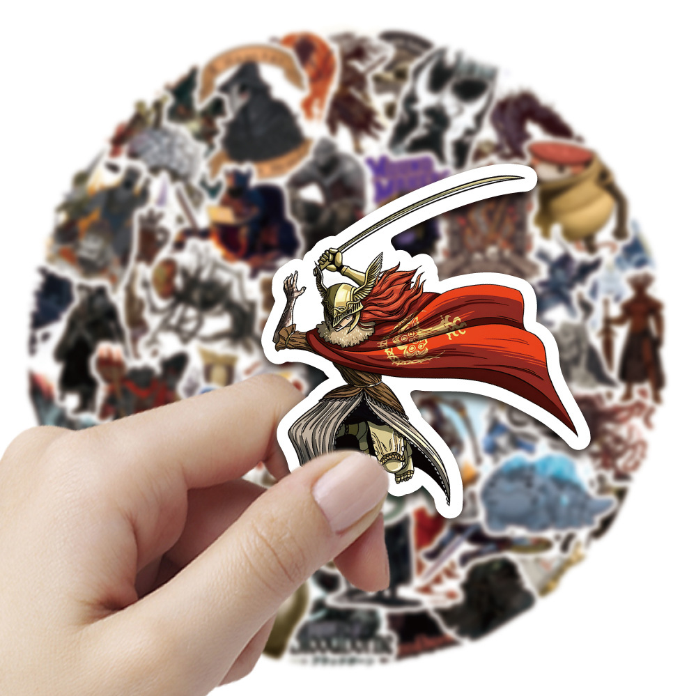 Picture of 50 Dark Souls Cartoon Graffiti Stickers Decorative Water Cup Notebook Stationery Box Waterproof Stickers Manufacturer Wholesale