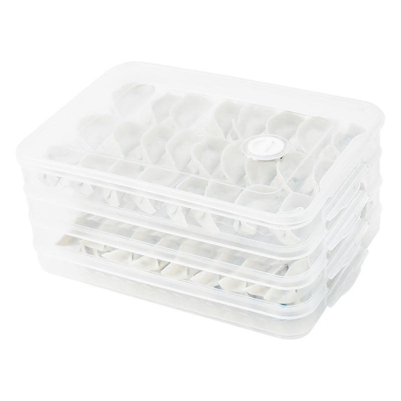 Multifunctional Dumpling Box Dumpling Quick-frozen Dumpling Chaos Box Refrigerator Fresh-keeping Box Household Egg Dumpling Storage Box