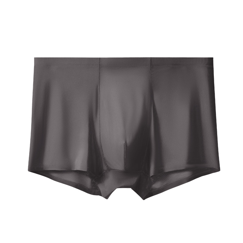 Picture of Men's underwear seamless ice silk underwear men's loose seamless underwear plus size solid color wholesale underwear men's boxers
