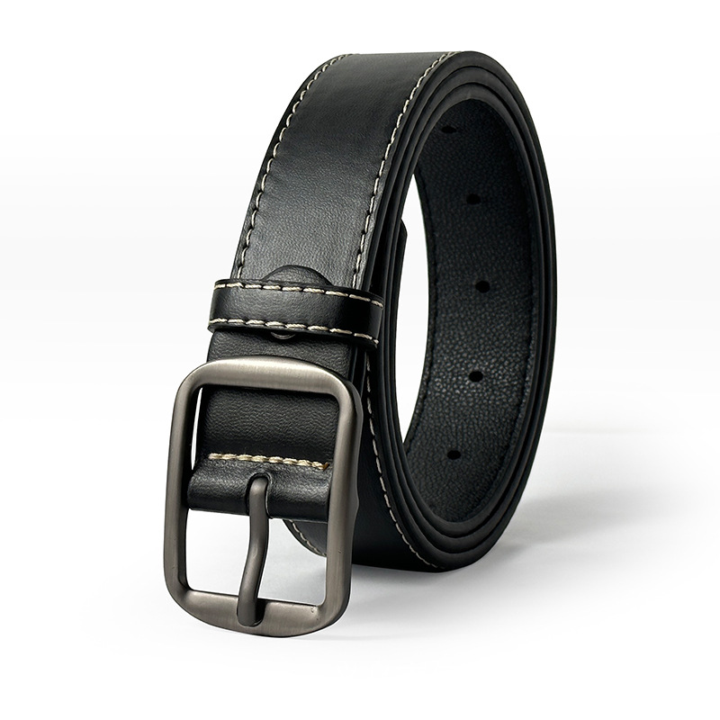 Picture of Pin Buckle Belt Men's Young People Hong Kong-style Trendy Ins Simple Jeans Belt Unisex All-match Trouser Belt