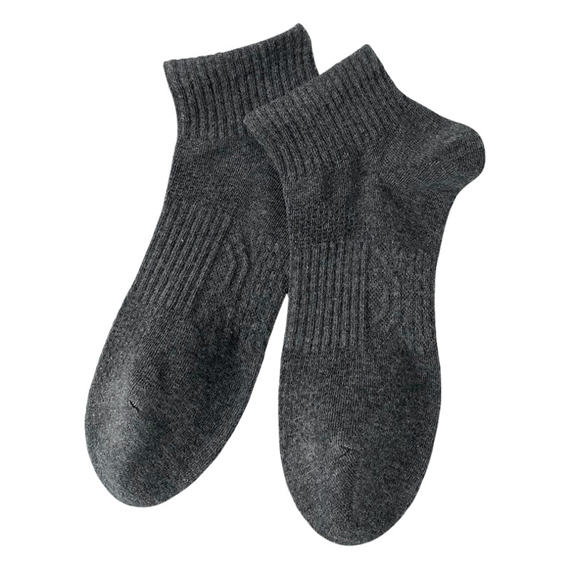 Men's Socks for Autumn, Solid Color Cotton Socks, Spring and Autumn Short Socks, Men's Deodorant and Sweat-Absorbent Sports Socks, Zhuji No-Show Socks, Men's Socks Wholesale