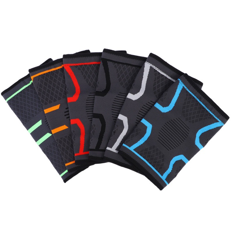 Sports Knee Pads Spot Wholesale Basketball Badminton Mountaineering Fitness Cycling Protective Gear Nylon Knitted Protection
