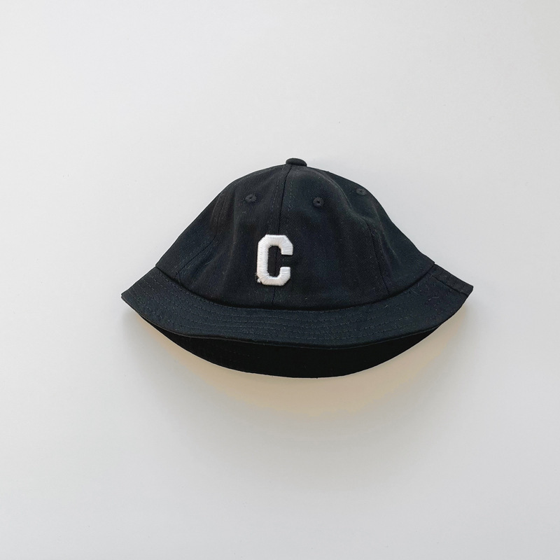 Picture of South Korea Baby Hat Spring and Autumn New Fashion Letter Basin Hat Boys and Girls Baby Sunscreen Children's Fisherman Hat