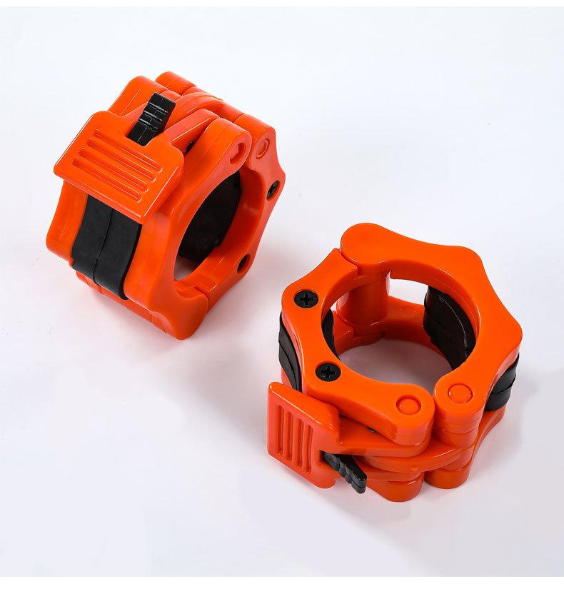 Picture of Nylon safety dumbbell barbell bar buckle professional fast Austrian bar card head high-grade 5cm plastic card head buckle lock