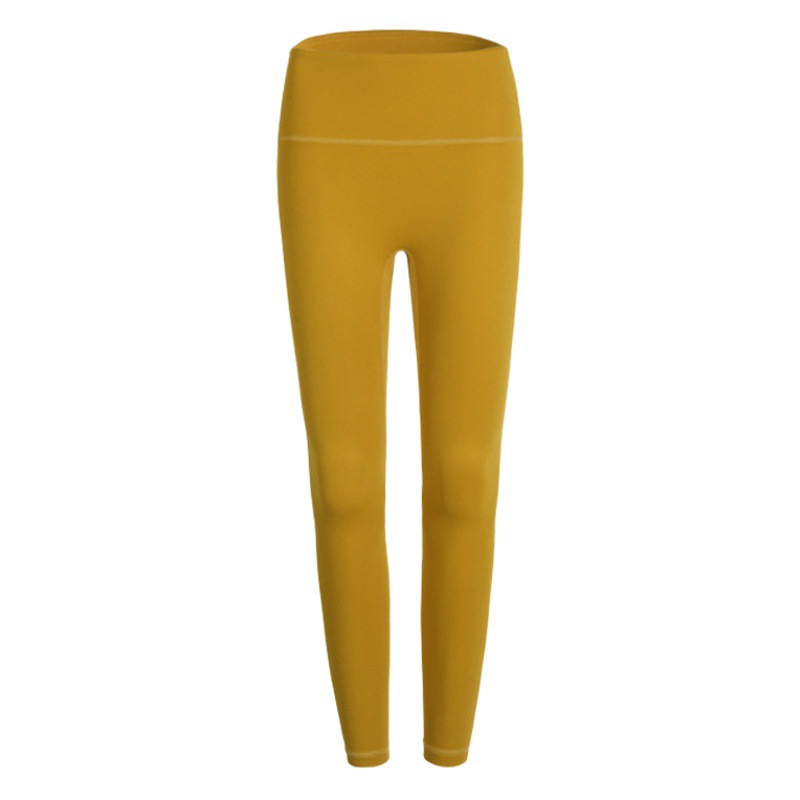 Picture of No Embarrassment Line Yoga Trousers Naked High Waist Sports Tights Quick-drying Breathable Running Fitness Training Leggings