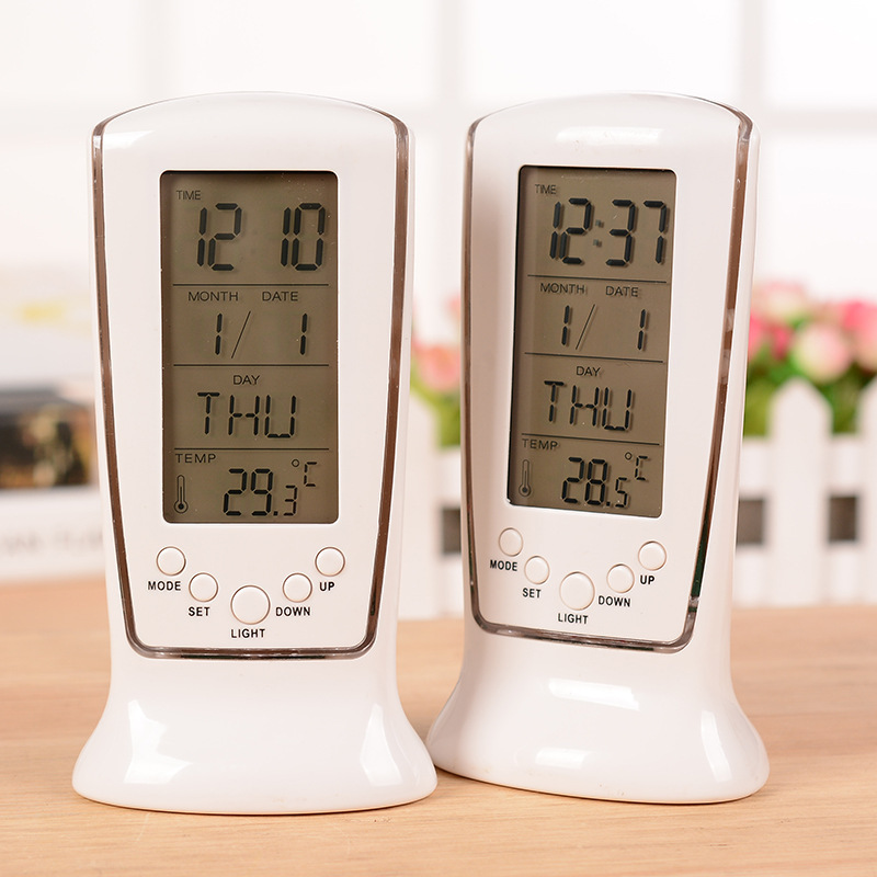 Electronic alarm clock with music display temperature lazy alarm multi-function luminous LED alarm clock student gift decoration