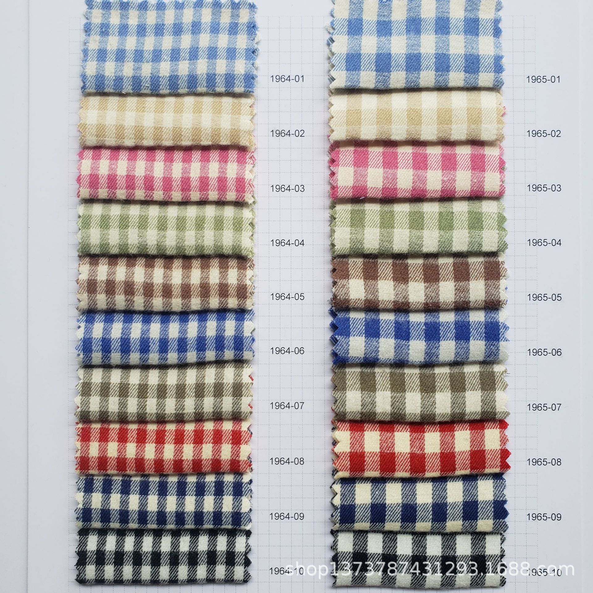 In stock supply cotton polyester twill yarn-dyed brushed plaid autumn and winter coat Plaid Shirt shirt clothing fabric
