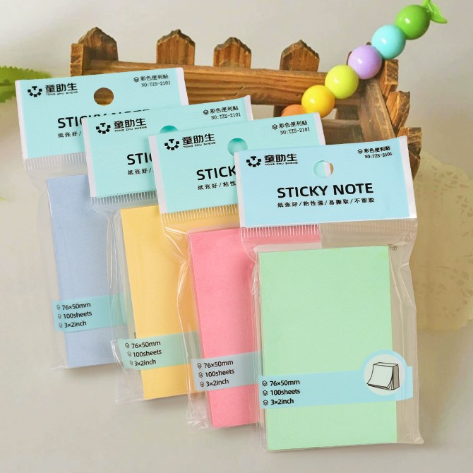 Picture of Office Stationery Sticky Notes in Stock Student Small Note Pad Tearable Creative Cute Note Index Note Paper Wholesale