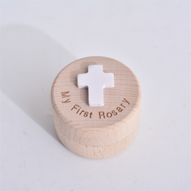 Picture of Cross-Border Amazon Deciduous Tooth Box Jewelry Box Cross Storage Box Necklace Storage Box Rosary Bracelet Collection Box