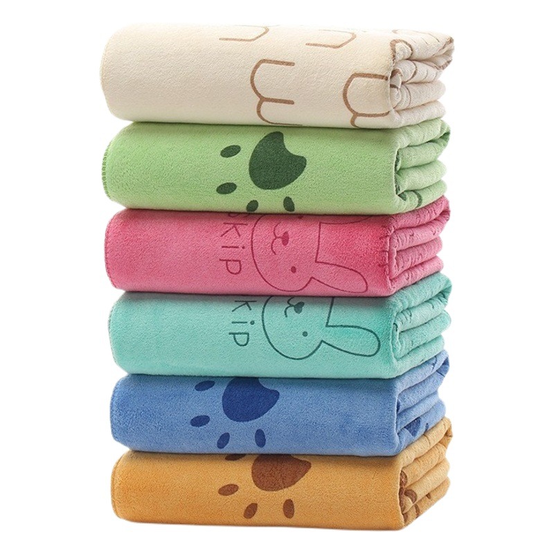 Microfiber thickened beach towel absorbent quick-drying adult large bath towel printed cartoon children's swimming bath towel wholesale