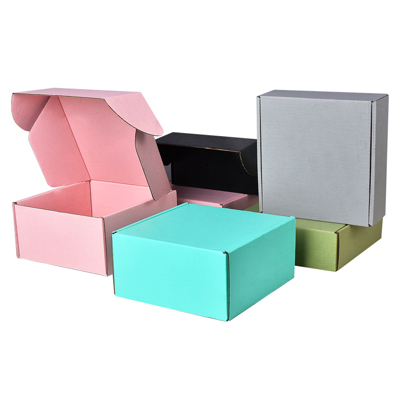 Color Flying Machine Box Color Box Packaging Paper Box Special Hard Pink Flying Machine Box Printable Logo Zipper Flying Machine Box in stock